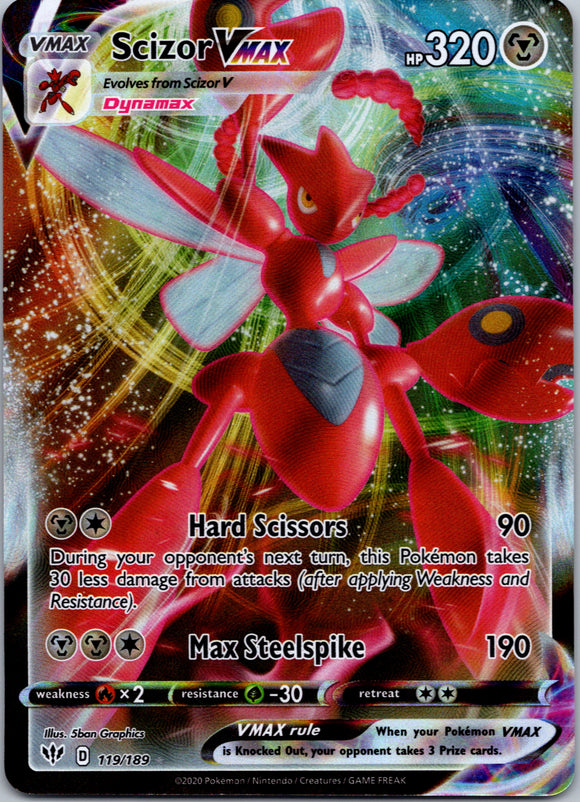 Scizor VMAX (119/189) [SWSH03: Darkness Ablaze]
