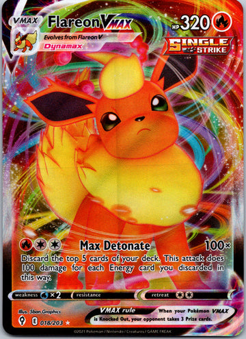Flareon VMAX (018/203) [Sword & Shield: Evolving Skies]