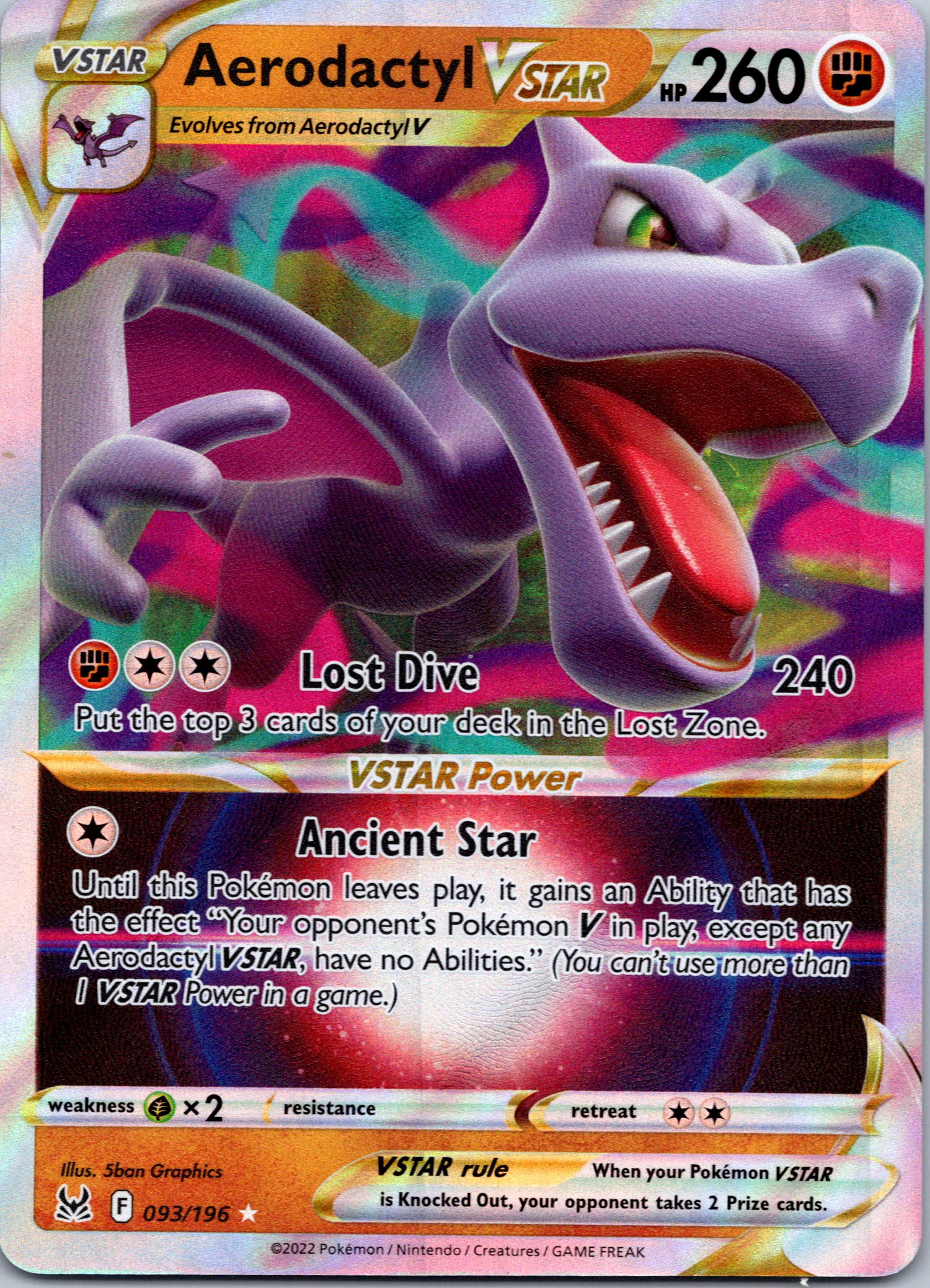 Aerodactyl VSTAR (093/196) [Sword & Shield: Lost Origin]