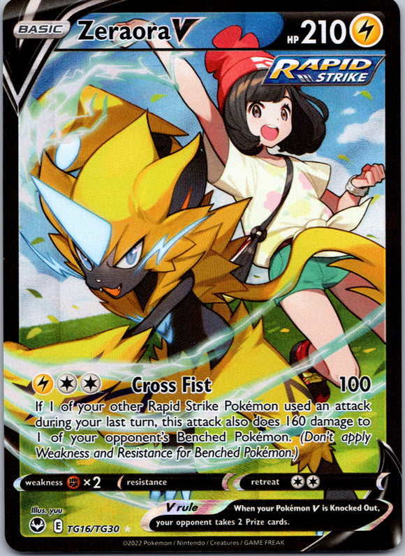 Zeraora V (TG16/TG30) [Sword & Shield: Silver Tempest]