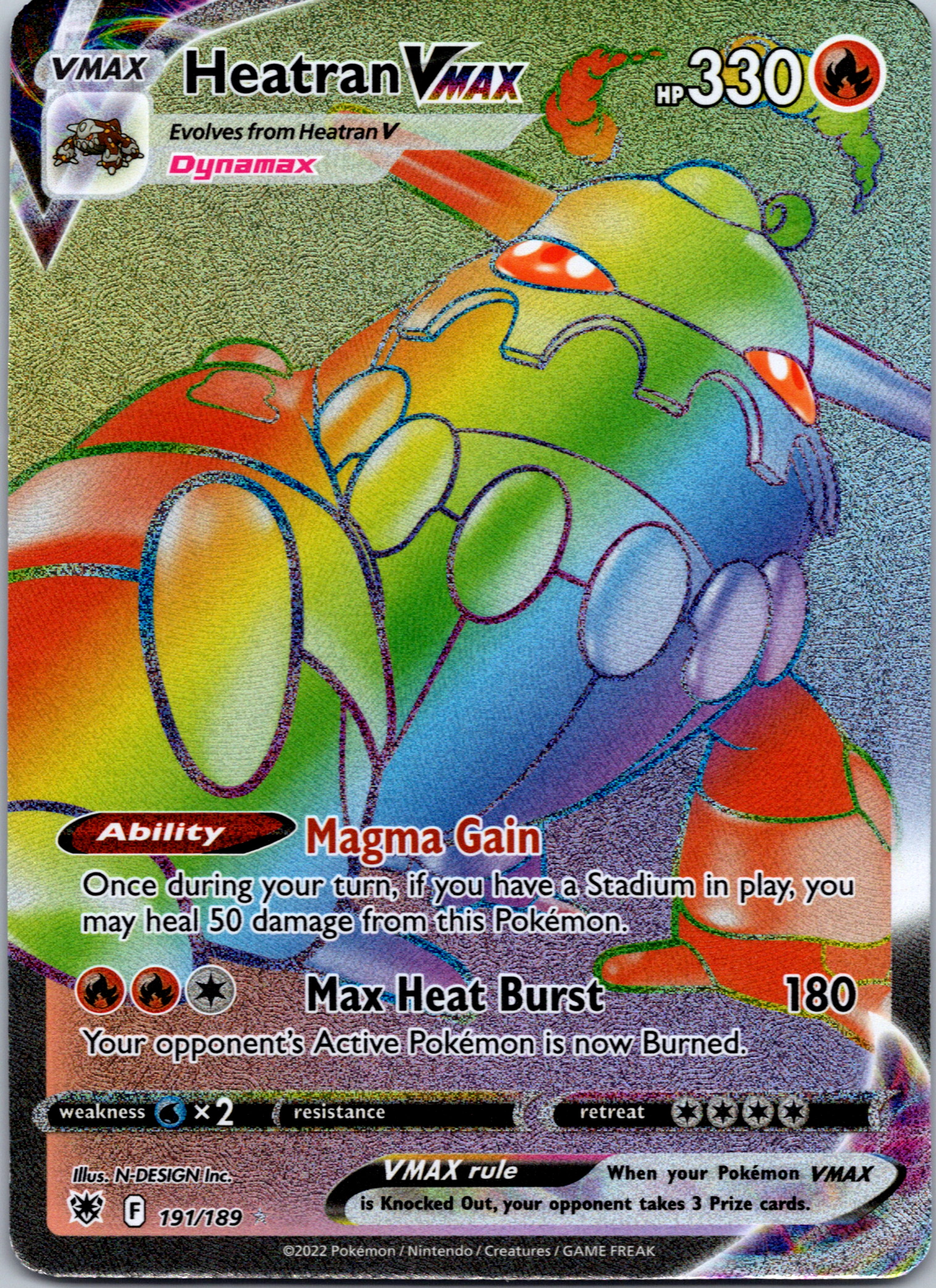 Heatran VMAX (191/189) [Sword & Shield: Astral Radiance]