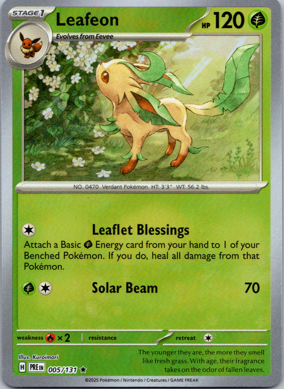 Leafeon (Poke Ball Pattern) [005/131] - (Prismatic Evolutions) Holofoil