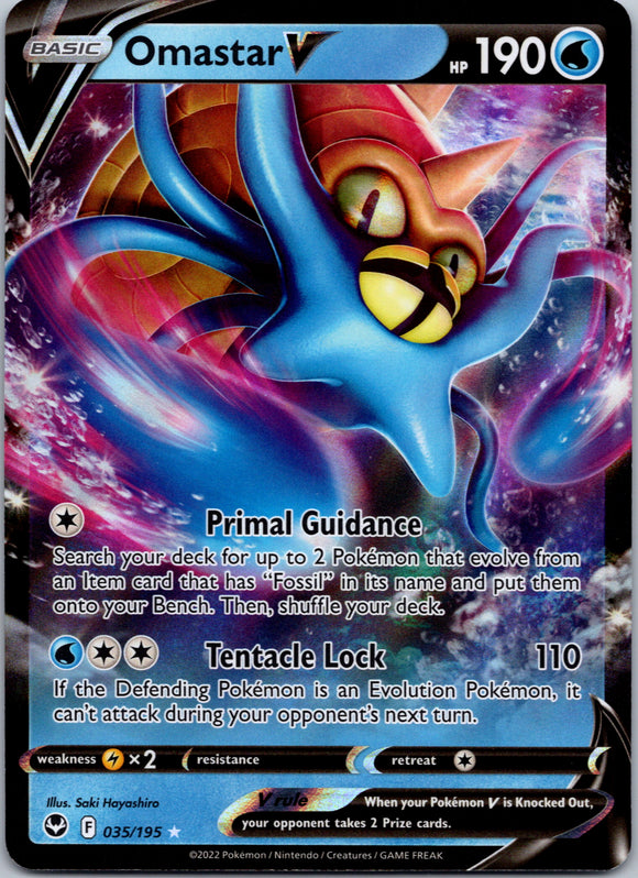 Omastar V (035/195) [Sword & Shield: Silver Tempest]