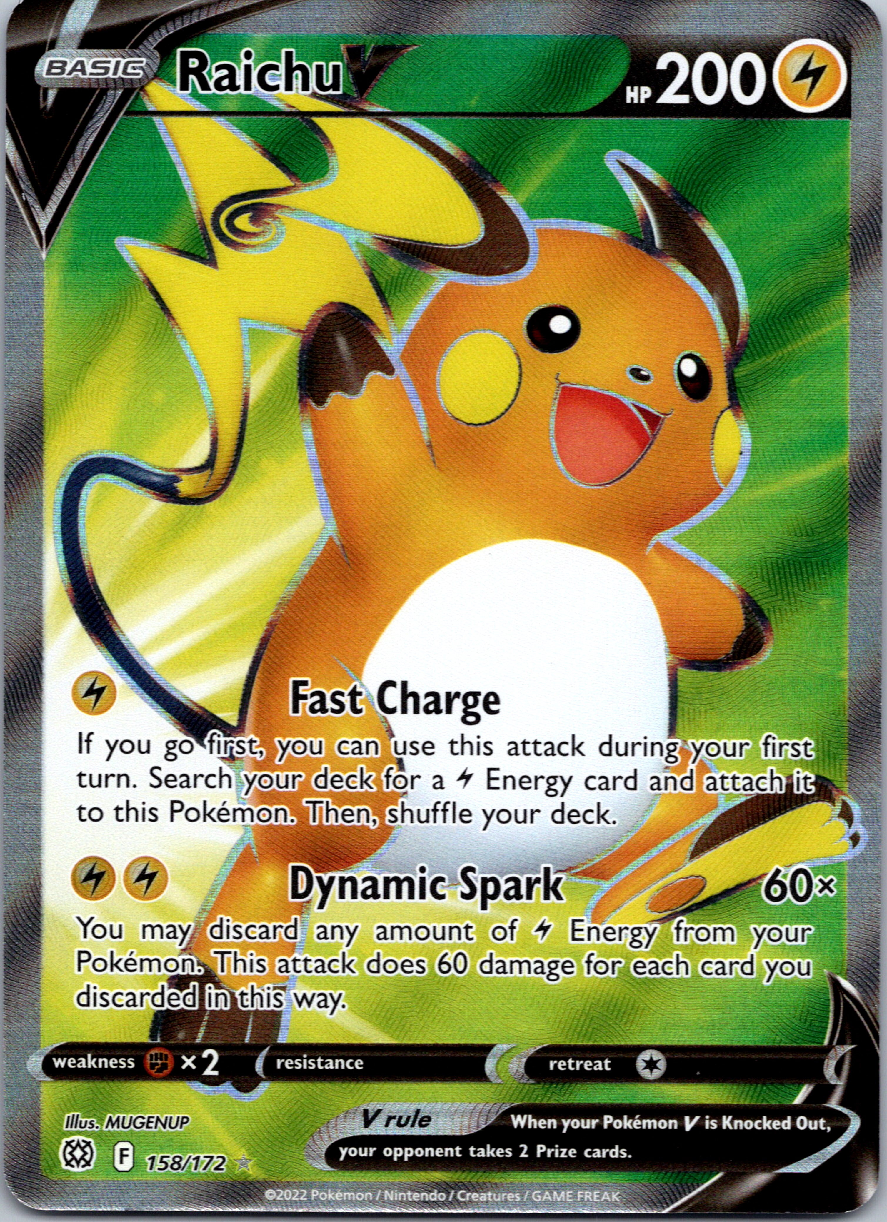 Raichu V (158/172) [Sword & Shield: Brilliant Stars]