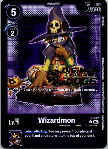 Wizardmon - P-077 (Judge Pack 4) [P-077] [Digimon Promotion Cards] Foil