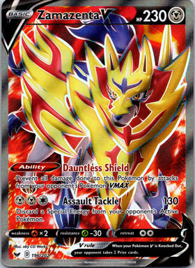 Zamazenta V (Full Art) (196/202) [SWSH01: Sword & Shield Base Set]