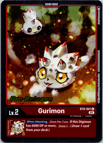 Gurimon [BT8-001] [New Awakening Pre-Release Cards] Foil