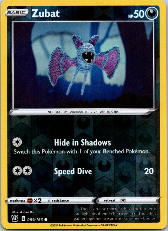 Zubat [089/163] [Battle Styles] Reverse Holofoil