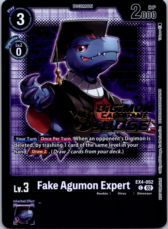 Fake Agumon Expert - EX4-052 (Judge Pack 4) [EX4-052] [Alternative Being Booster] Foil