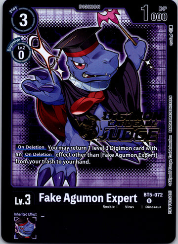 Fake Agumon Expert - BT5-072 (Judge Pack 4) [BT5-072] [Battle of Omni] Foil