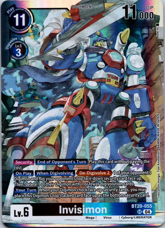 Invisimon [BT20-055 SR] [Release Special Booster 2.5] Foil