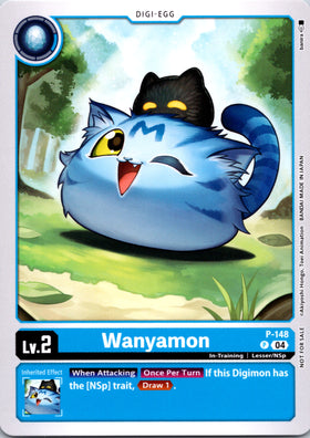 Wanyamon - P-148 (Store Tournament 2024 Jul. - Sep. Participation Pack) [P-148 P] [Digimon Promotion Cards]