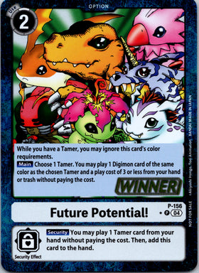 Future Potential! (Store Tournament 2024 Oct. - Dec. Winner Pack) [P-156 P] [Digimon Promotion Cards] Foil