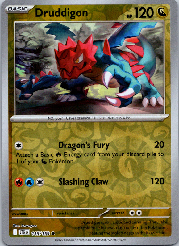 Druddigon [115/159] [Journey Together] Reverse Holofoil