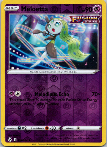 Meloetta [124/264] [Fusion Strike] Reverse Holofoil