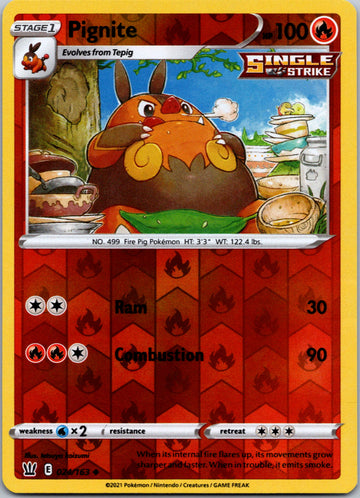 Pignite [024/163] [Battle Styles] Reverse Holofoil