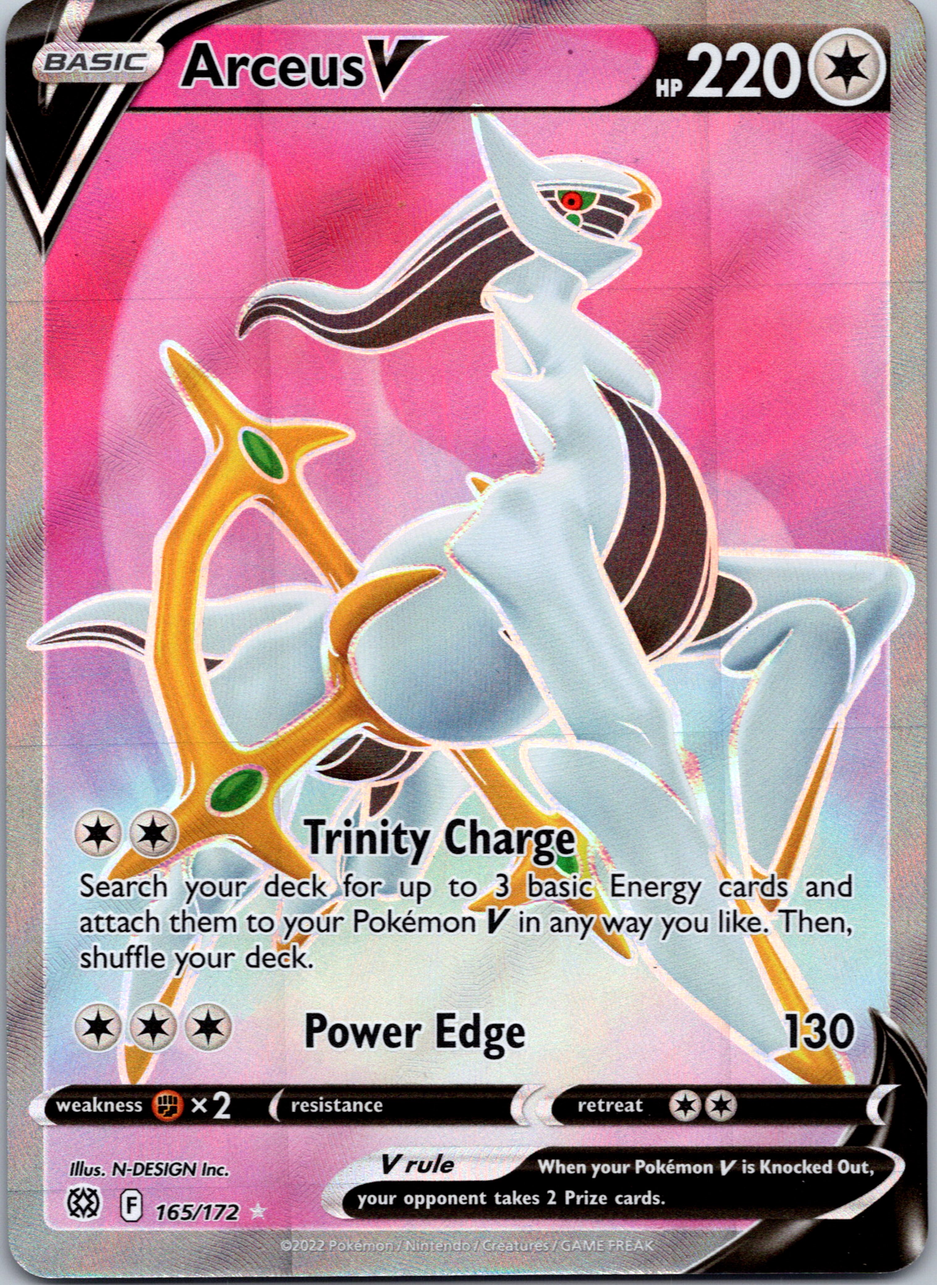 Arceus V (165/172) [Sword & Shield: Brilliant Stars]