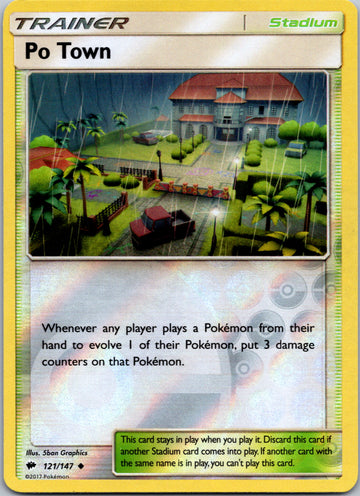 Po Town [121/147] [Burning Shadows] Reverse Holofoil