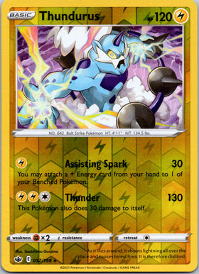 Thundurus [052/198] [Chilling Reign] Reverse Holofoil