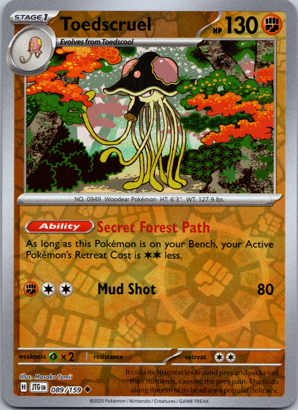 Toedscruel [089/159] [Journey Together] Reverse Holofoil