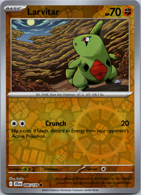 Larvitar [080/159] [Journey Together] Reverse Holofoil