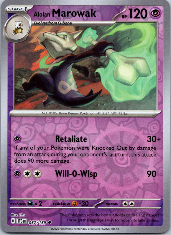 Alolan Marowak [057/159] [Journey Together] Reverse Holofoil
