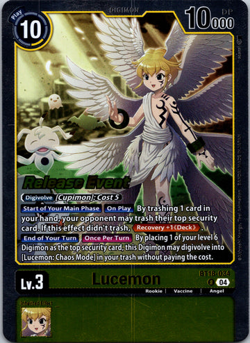 Lucemon [BT18-034-R] [Release Special Booster 2.0 Pre-Release Cards] Foil