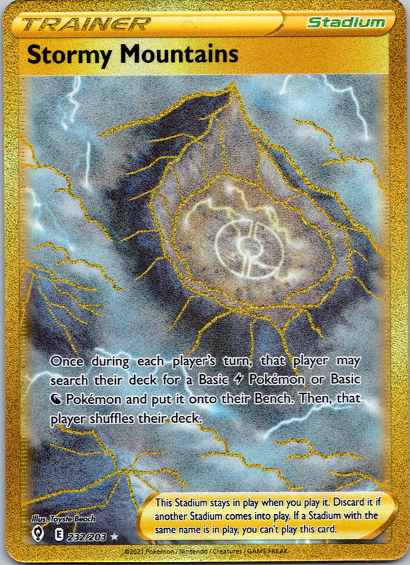 Stormy Mountains (232/203) [Sword & Shield: Evolving Skies]