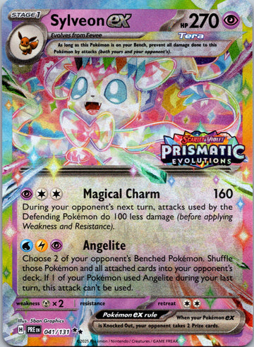 Sylveon ex - 041/131 (Prismatic Evolutions Stamp) [041/131] [Prismatic Evolutions] Holofoil