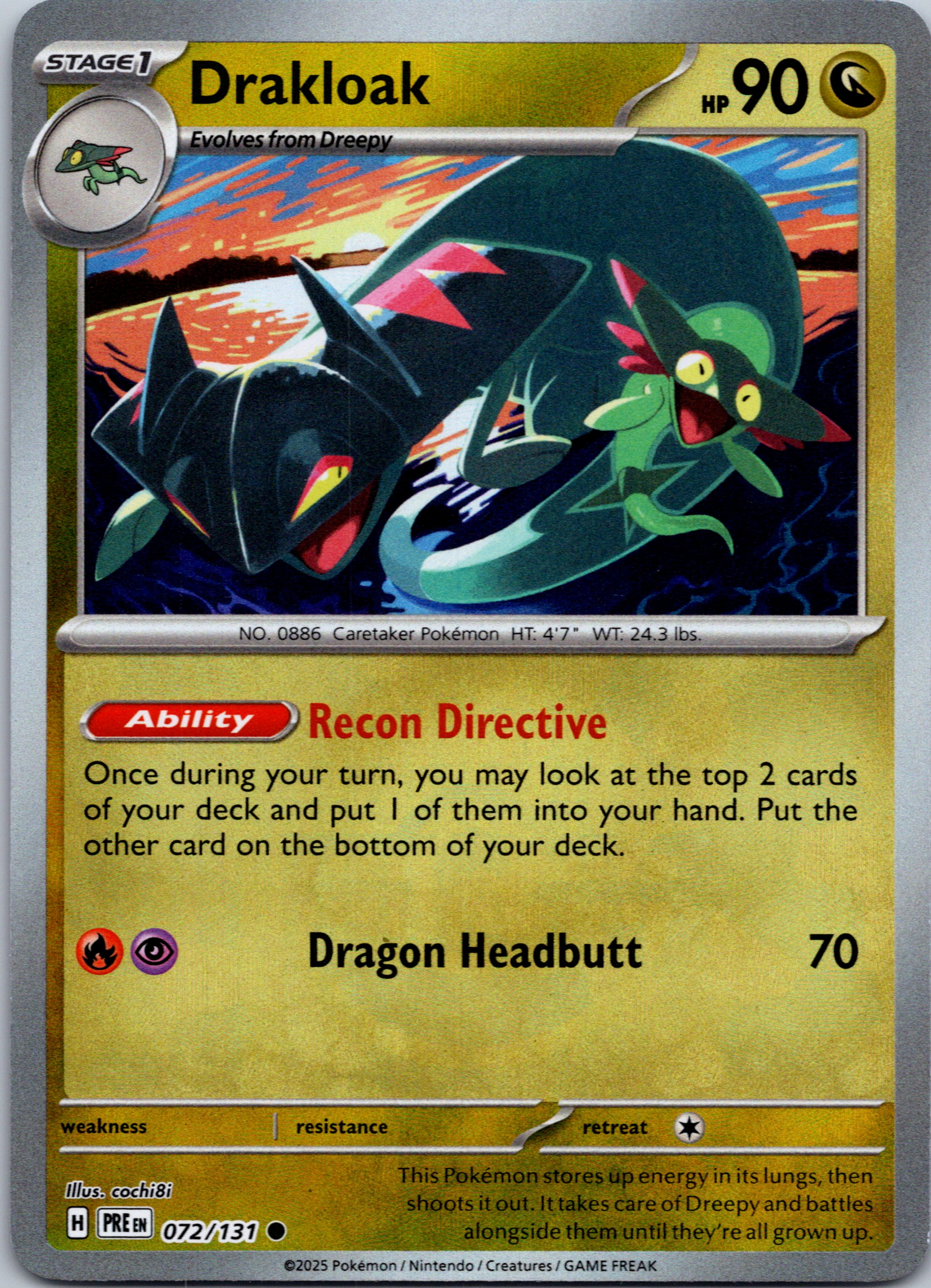 Drakloak (Master Ball Pattern) [072/131] - (Prismatic Evolutions) Holofoil