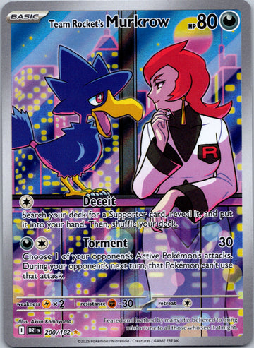 Team Rocket's Murkrow - 200/182 [200/182] [Destined Rivals] Holofoil