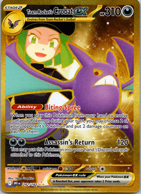 Team Rocket's Crobat ex - 242/182 [242/182] [Destined Rivals] Holofoil