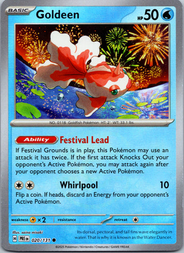 Goldeen (Master Ball Pattern) [020/131] - (Prismatic Evolutions) Holofoil