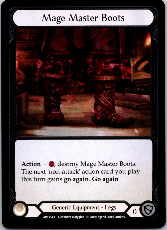Mage Master Boots [ARC154-C] 1st Edition Cold Foil