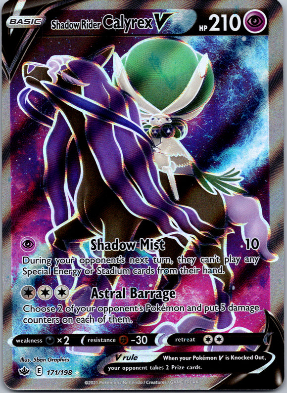 Shadow Rider Calyrex V (171/198) [Sword & Shield: Chilling Reign]