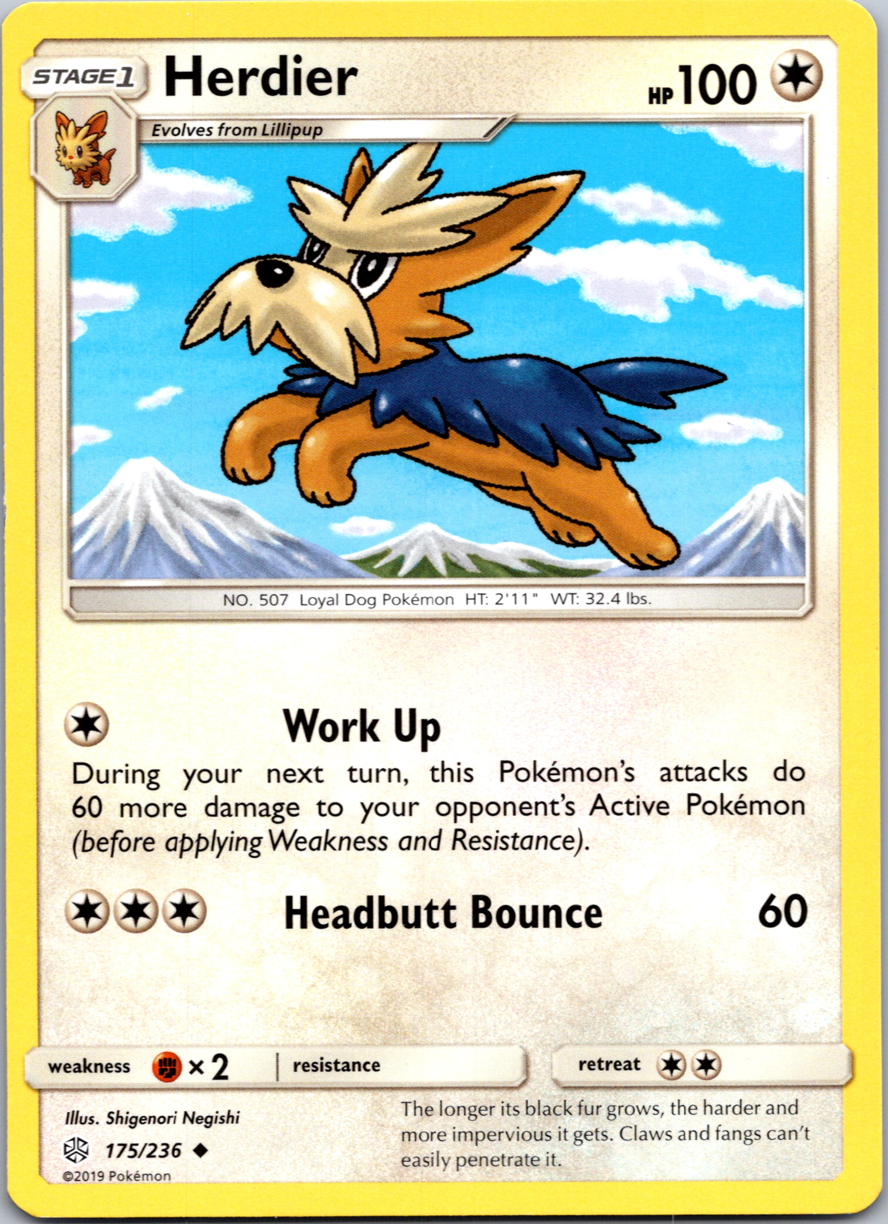 Herdier (175/236) [Sun & Moon: Cosmic Eclipse]