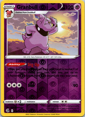 Granbull [116/264] [Fusion Strike] Reverse Holofoil
