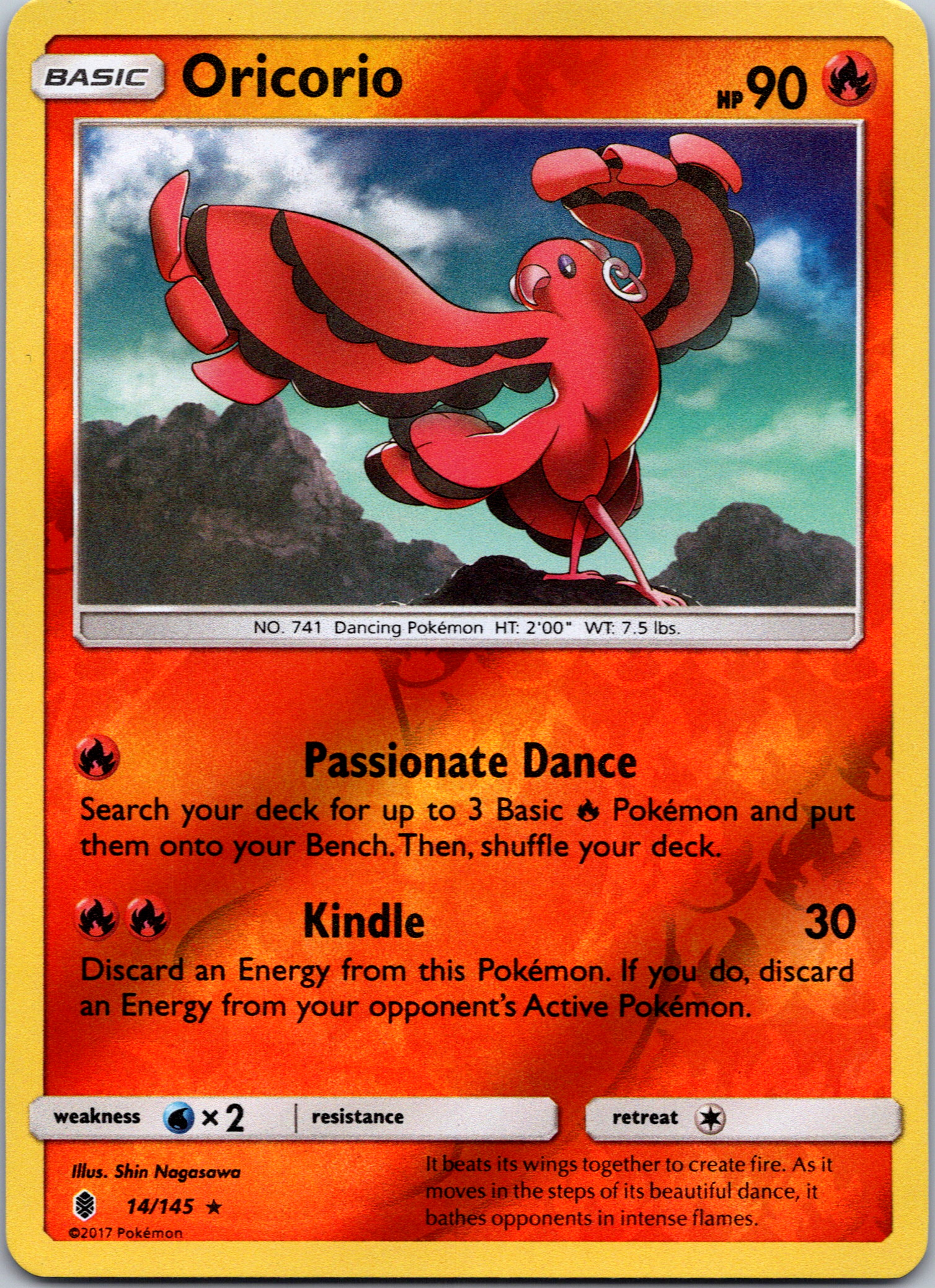 Oricorio (14) [14/145] [Guardians Rising] Reverse Holofoil