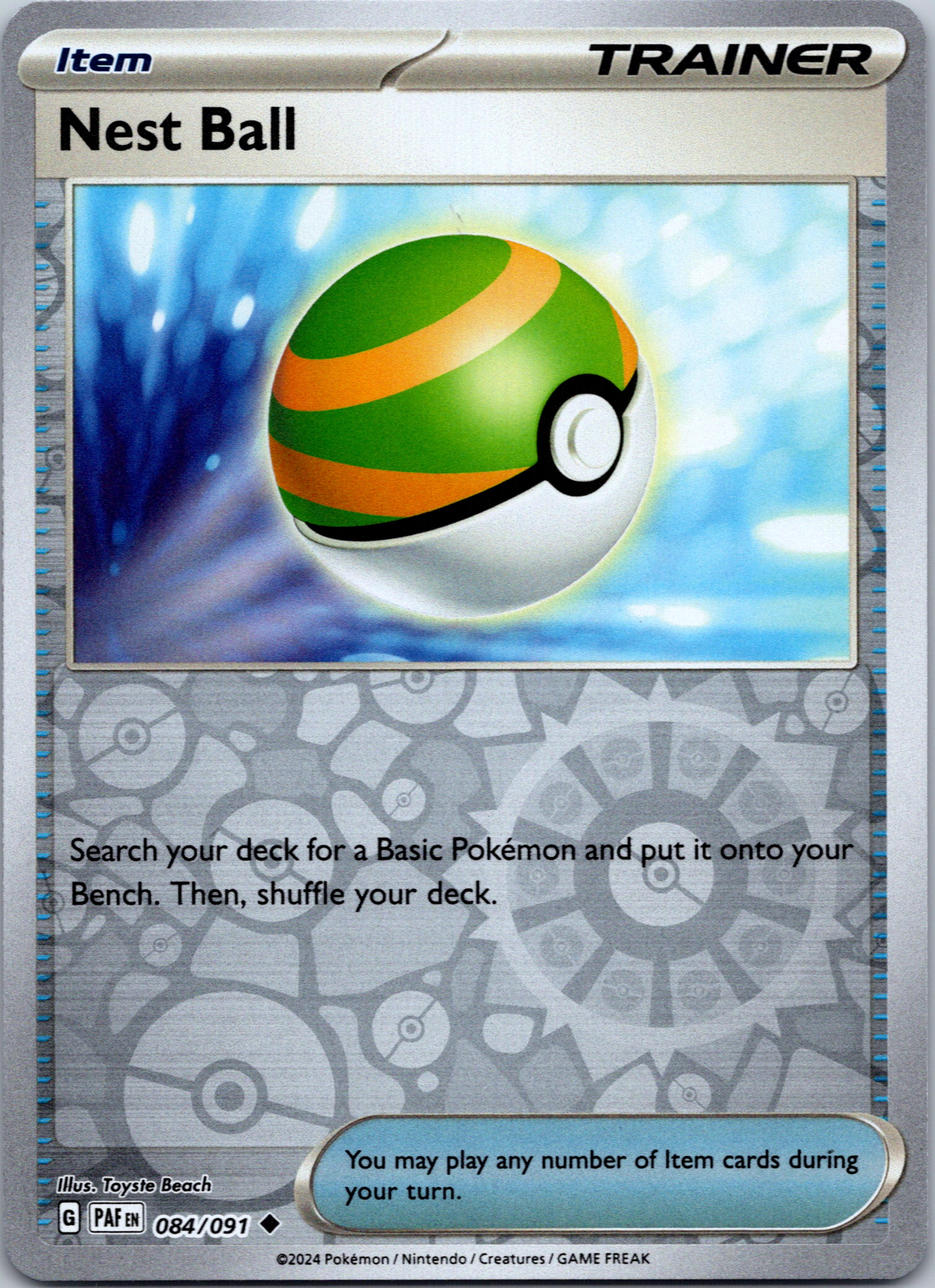 Nest Ball [084/091] - (Paldean Fates) Reverse Holofoil