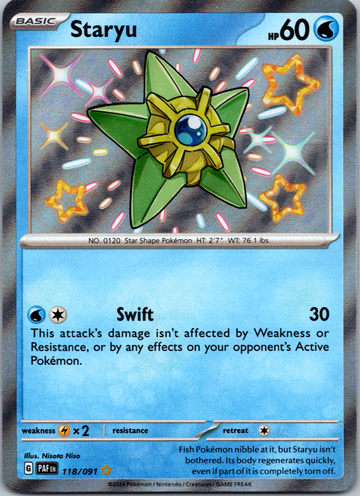 Staryu [118/091] - (Paldean Fates) Holofoil
