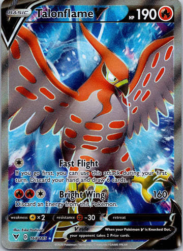 Talonflame V (Full Art) [168/185] [SWSH04: Vivid Voltage]