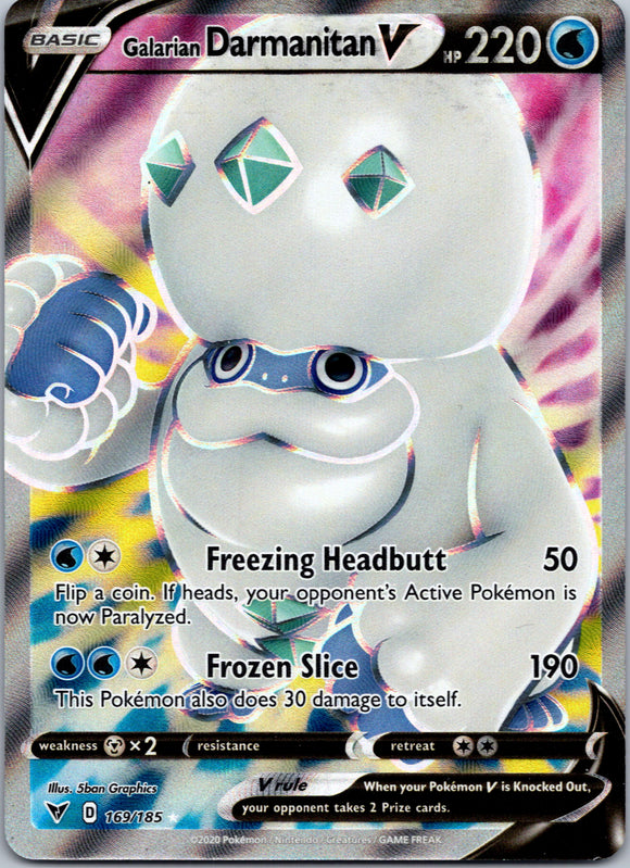 Galarian Darmanitan V (Full Art) [169/185] [SWSH04: Vivid Voltage]