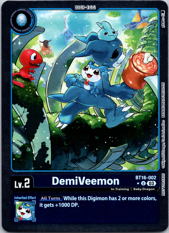 DemiVeemon (Box Promotion Pack: Beginning Observer) [BT16-002-U] [Beginning Observer] Foil