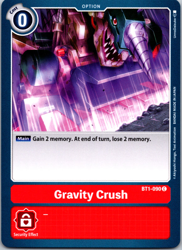 Gravity Crush [BT1-090] [Release Special Booster] Normal