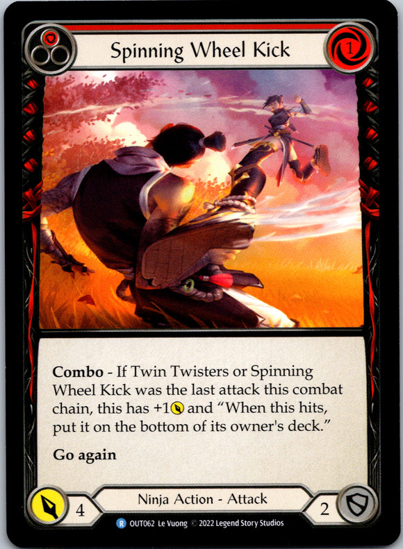 Spinning Wheel Kick (Red) [OUT062] (Outsiders)