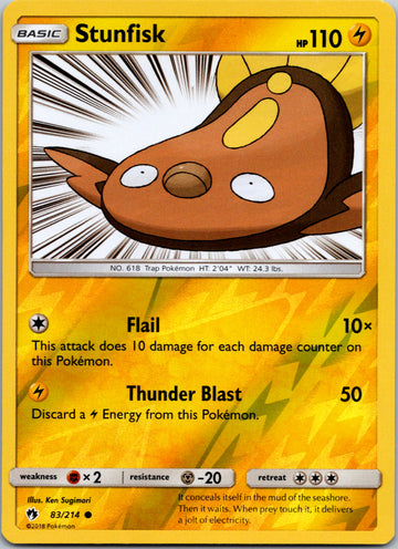Stunfisk [83/214] [Lost Thunder] Reverse Holofoil