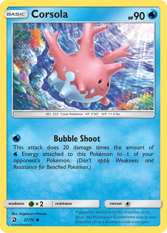 Corsola [27/70] [Dragon Majesty] Reverse Holofoil
