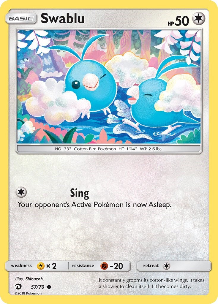 Swablu (57) [57/70] [Dragon Majesty] Reverse Holofoil