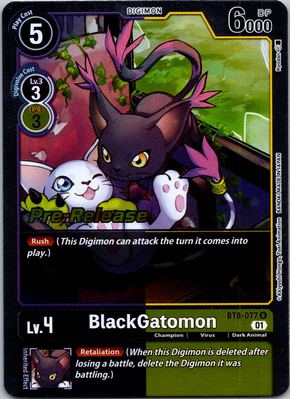 BlackGatomon [BT8-077] [New Awakening Pre-Release Cards] Foil