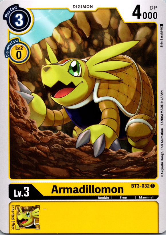 Armadillomon - BT3-032 [BT3-032] [Release Special Booster] Normal